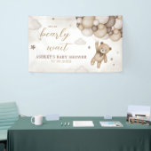 Banderoles Baby shower de ballon d'ours Brown (Salon professionnel)