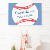 Banderoles Baby shower de baseball Little Slugger (Insitu)