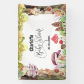 Banderoles baby shower de champignons forêt (Verticale)