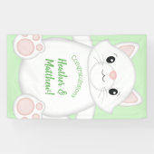 Banderoles Baby shower de chat Kitty (Horizontal)