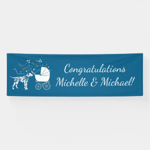 Banderoles Baby shower de Chien Dalmatien Chien Chien Chien C