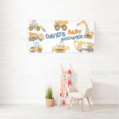 Banderoles Baby shower de construction Truck Party (Insitu)