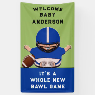 Banderoles Baby shower de football à thème sportif