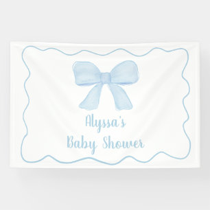 Banderoles Baby shower de la Bow Bleu Coquette