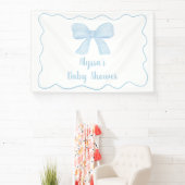 Banderoles Baby shower de la Bow Bleu Coquette (Insitu)