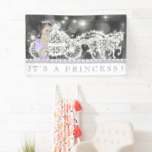 Banderoles Baby-Shower de la Princesse Violette (En situation)