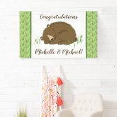 Banderoles Baby shower de l'ours (En situation)