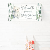 Banderoles Baby shower de l'ours en peluche (Insitu)