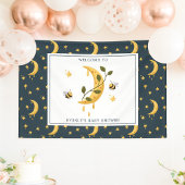 Banderoles Baby shower de miel céleste Bumblebee Moon