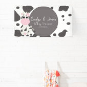 Banderoles Baby shower de Motif d'impression de vache (Insitu)