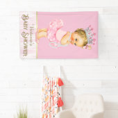 Banderoles Baby shower de perles Ballerina Tutu (En situation)