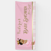 Banderoles Baby shower de perles Ballerina Tutu (Vertical)