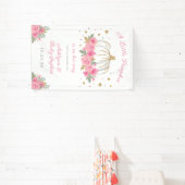 Banderoles Baby shower de petite fille Citrouille (Insitu)