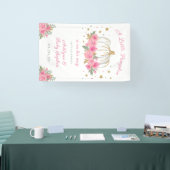 Banderoles Baby shower de petite fille Citrouille (Salon professionnel)