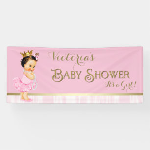 Banderoles Baby shower de princesse Ballerina Tutu Pearl