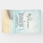 Banderoles Baby shower De Scène De Plage Nautique (Horizontal)