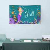 Banderoles Baby shower de sirène (Salon professionnel)