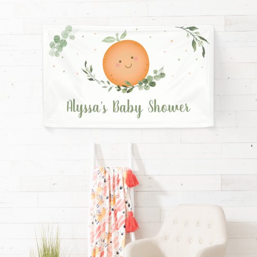 Banderoles Baby shower de verdure de Little Cutie (En situation)