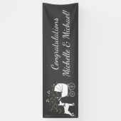 Banderoles Baby shower Doberman Pinscher Chien (Vertical)