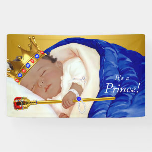 Banderoles Baby shower Ethnic Royal Prince