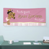 Banderoles Baby shower ethnique Princesse (Salon professionnel)
