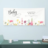 Banderoles Baby shower fleur sauvage (Salon professionnel)