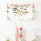 Banderoles Baby shower Floral Rose d'Australie Contexte (En situation)