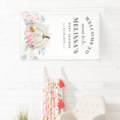 Banderoles Baby shower Floral Rose Roses Citrouille (En situation)