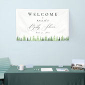 Banderoles Baby shower forestier (Salon professionnel)