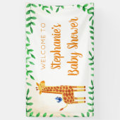Banderoles Baby shower Giraffe Accueil (Vertical)