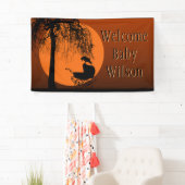 Banderoles Baby shower Goth-Horror (En situation)