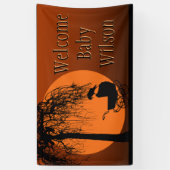 Banderoles Baby shower Goth-Horror (Vertical)