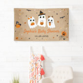 Banderoles Baby shower Halloween Cute Ghost (En situation)
