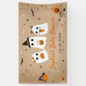 Banderoles Baby shower Halloween Cute Ghost (Vertical)