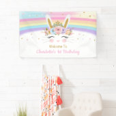 Banderoles Baby shower lapin arc-en-ciel Anniversaire Context (En situation)