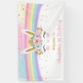 Banderoles Baby shower lapin arc-en-ciel Anniversaire Context (Vertical)