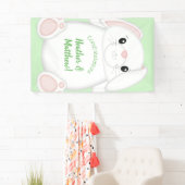 Banderoles Baby shower lapin lapin (En situation)