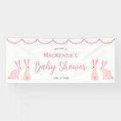 Banderoles Baby shower lapin mignon (Horizontal)