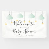 Banderoles Baby shower neuf Twinkle Twinkle Bienvenue (Horizontal)