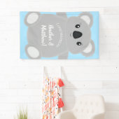 Banderoles Baby shower Ours de Koala (En situation)