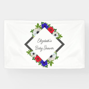 Banderoles Baby shower Patriotique Panda Anemone