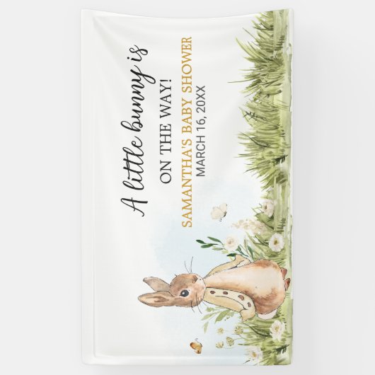 Banderoles Baby shower Peter Rabbit (Vertical)