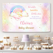 Banderoles Baby shower Rainbow Little Star Twinkle