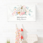 Banderoles Baby shower rose Roses Citrouille Floral (En situation)