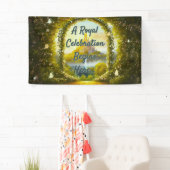 Banderoles Baby shower royal Une célébration royale commence (En situation)