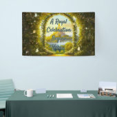 Banderoles Baby shower royal Une célébration royale commence (Salon professionnel)