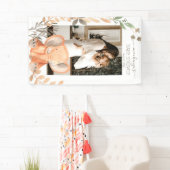 Banderoles Baby shower Safari Elephant Aquarelle (En situation)