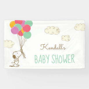 Banderoles Baby shower Snoopy et Balloons