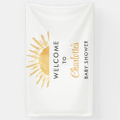 Banderoles Baby shower Sunshine (Vertical)