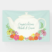 Banderoles Baby shower Tea Party (Horizontal)